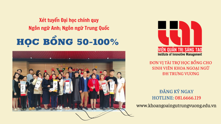 Chương trình học bổng của Viện Quản trị sáng tạo 
